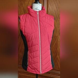 Calvin Klein puffer vest, red and black, size M/L